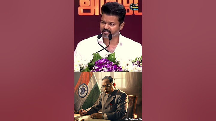 🔴 Vijay Mass Speech in Ambedkar Book Release