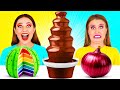 チョコレートファウンテンチャレンジ | 面白いフードハック BaRaDa Best