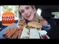 Burger King Mukbang (Whopper w cheese, NEW wraps, chicken fries ect.)