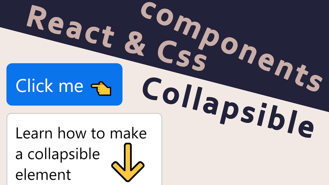 Collapsible Component Example Learn UseState, UseRef and CSS animation by making a Collapsible ...