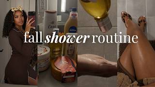 FALL EVERYTHING SHOWER ROUTINE 🍂 | fall scents + fav products + baby soft skin screenshot 3