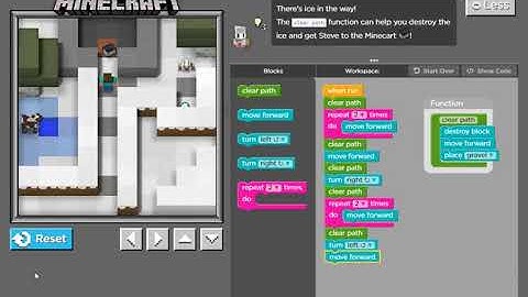 Hour of Code Minecraft Hero’s Journey Level 9 Walkthrough