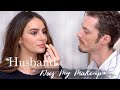 HUSBAND DOES MY MAKEUP : Andrew is Doing a FULL Face of Makeup 😍😂 || Tania B Wells