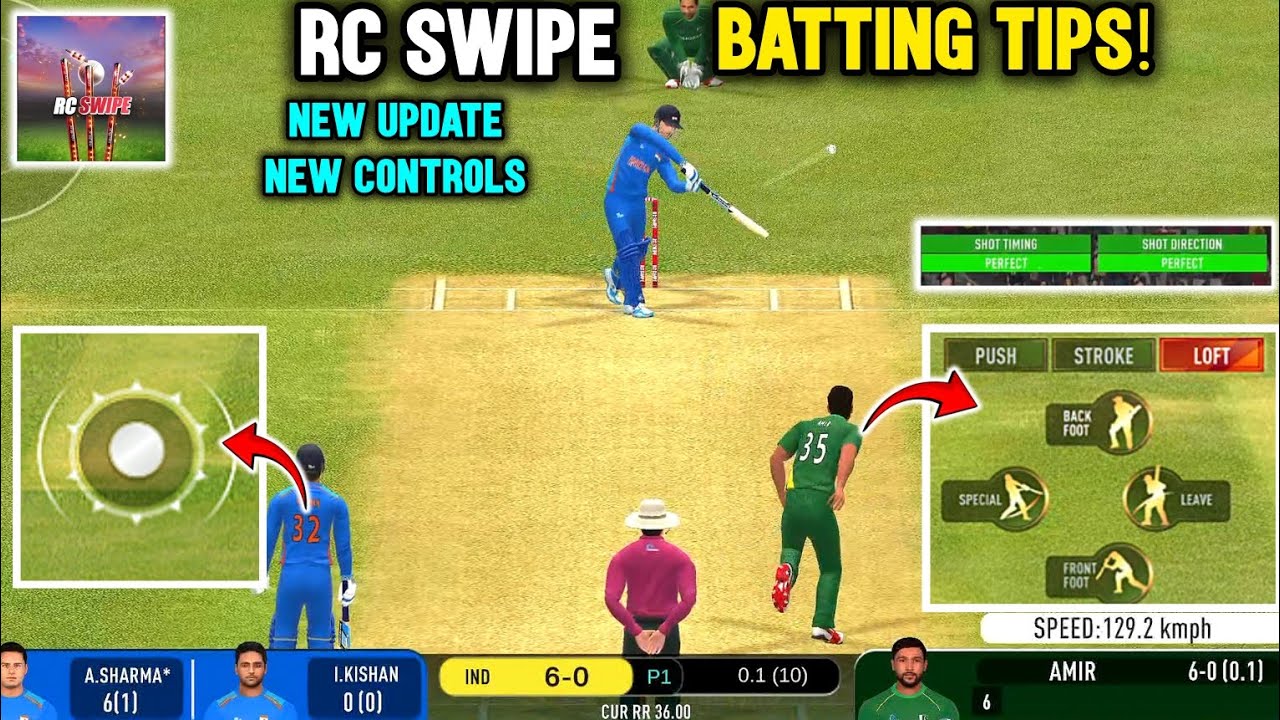 RC Swipe Batting Tips 🏏🔥 | Real Cricket Swipe Batting Tips | RC Swipe ...