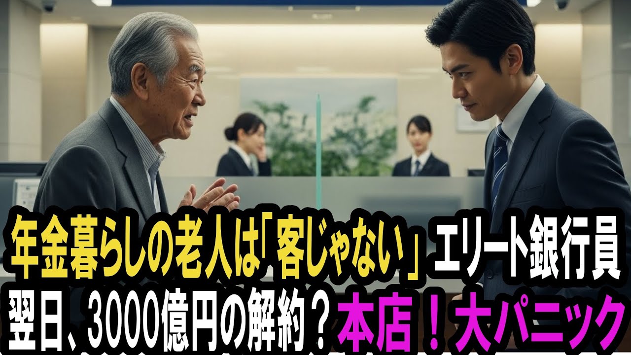 「年金暮らしの老人は客じゃない」と馬鹿にしたエリート銀行員──翌日、3000億円が一斉流出し本店中がパニック！