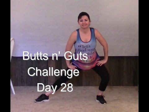 Butts n Guts Challenge DAY 28 Tone & Tighten your Abs and Butt - YouTube