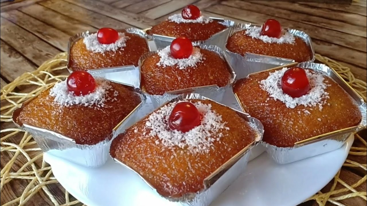 بزوج حبات بيض أعملي أروع بسبوسة فردية خفيفة و مشربة و بنينة بزاف