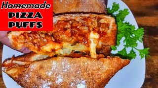 Homemade Pizza Puffs, Quick and Easy Recipe.