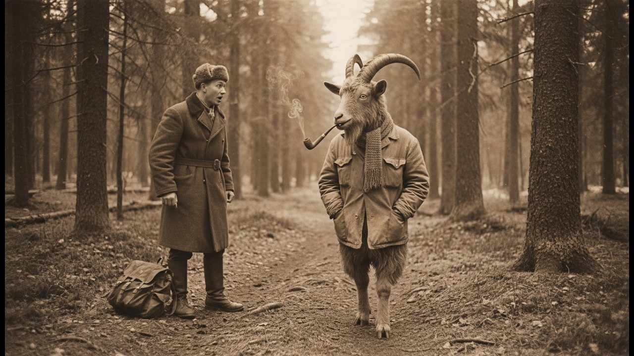 ТУРИСТЫ встретили в лесу КОЗЛА, который шел на задних ногах и курил трубку.