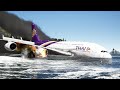 A380 Emergency Landing On Water With Exploded Engines | GTA 5
