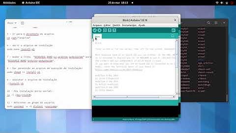 Habilitar porta USB comunicação serial ARDUINO.
