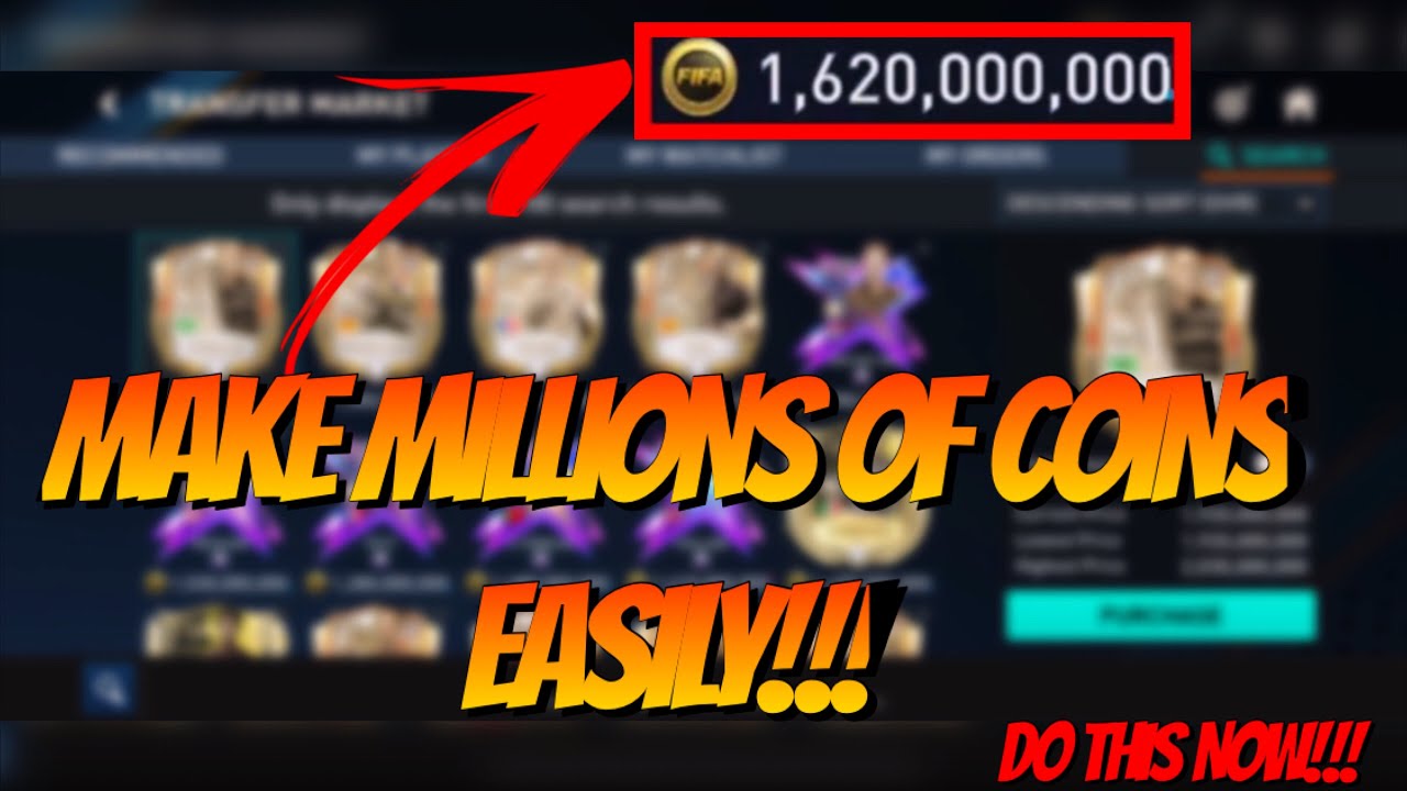 HOW TO MAKE MILLIONS OF COINS EASILY IN FIFA MOBILE