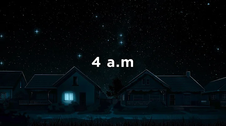 it's nearing 4 a.m and you still can't sleep.