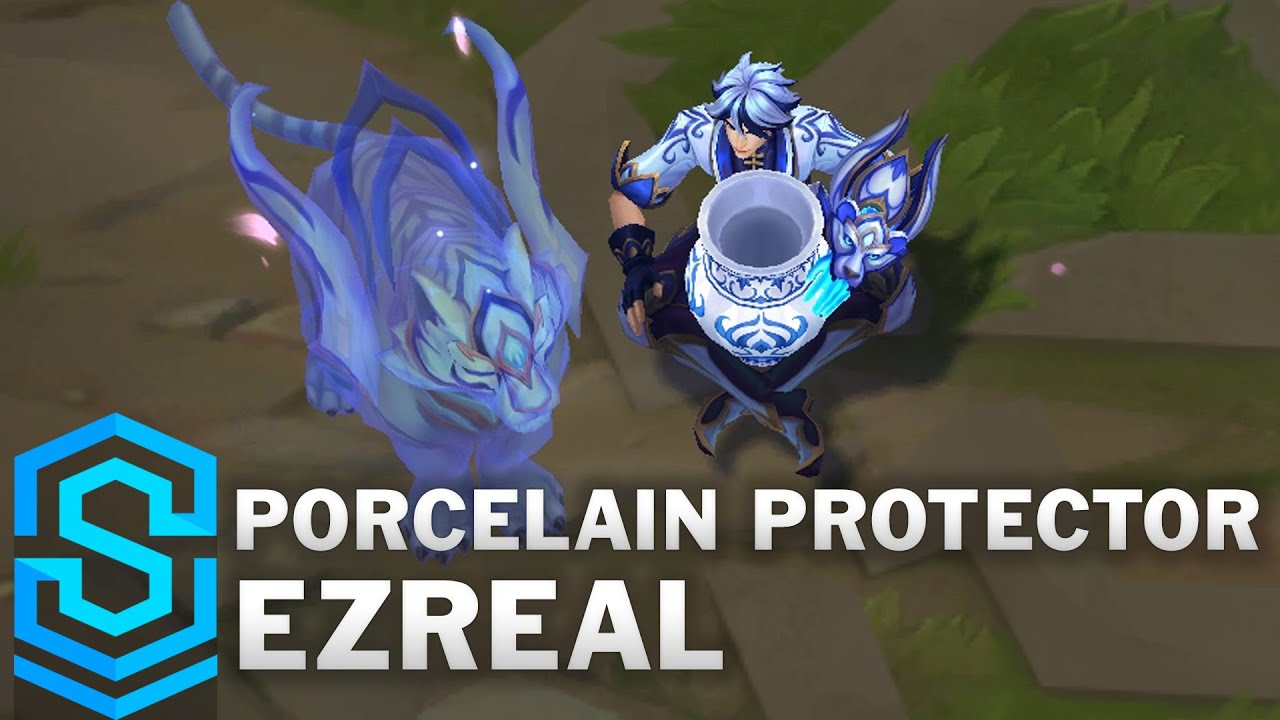 Porcelain Protector Ezreal Skin Spotlight Pre Release League Of Legends Youtube