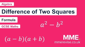 Algebra - The Difference of Two Squares (Video 1)