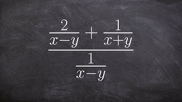 Dividing two rational expressions by combining expressions