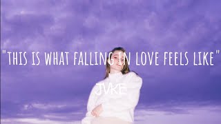 JVKE - "this is what falling in love feels like" (Lyric Video)