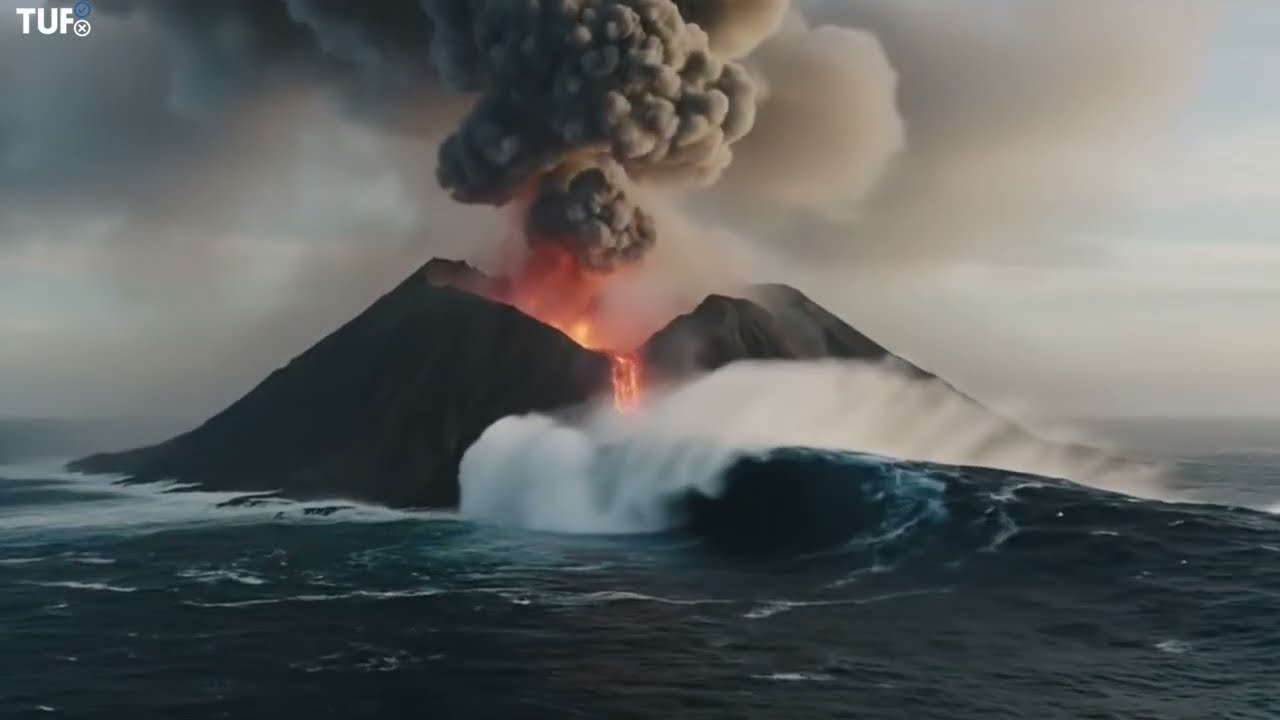 Krakatoa Volcano Eruption Tsunami 4K Ultra HD