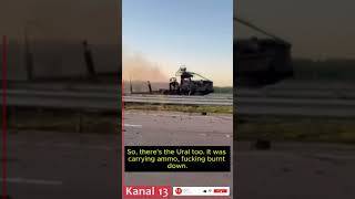 “Hell on the road” - Ukrainian attack drones obliterate Russian military column in Luhansk