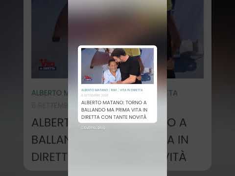 Video : TORNO A BALLANDO MA PRIMA VITA IN DIRETTA CON TANTE NOVITÀ