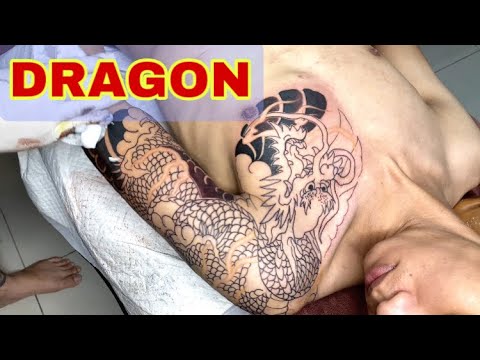 Video Xăm rồng vắt vai chất đét cho em zai. - youtube