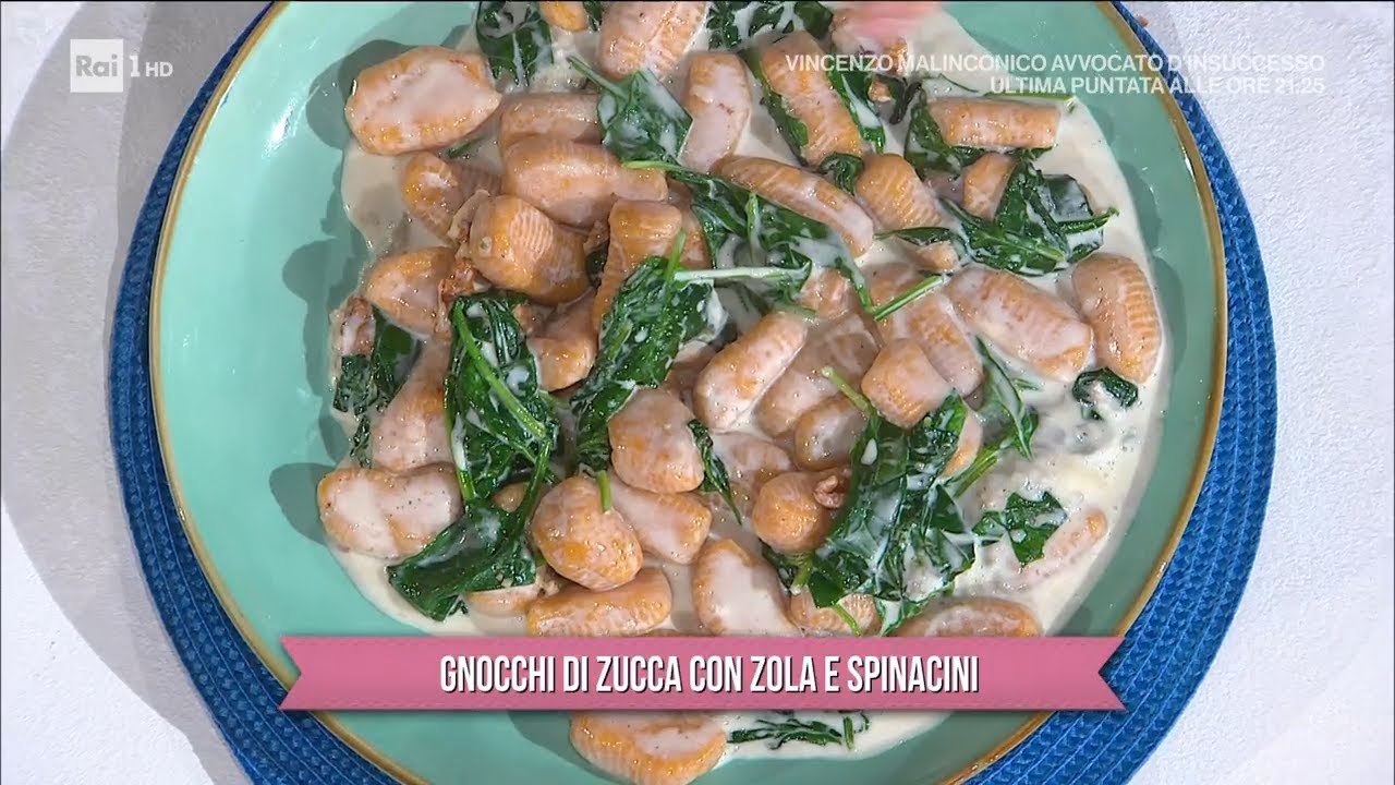 Gnocchi di zucca con zola e spinacini - È sempre mezzogiorno - 10/11/2022