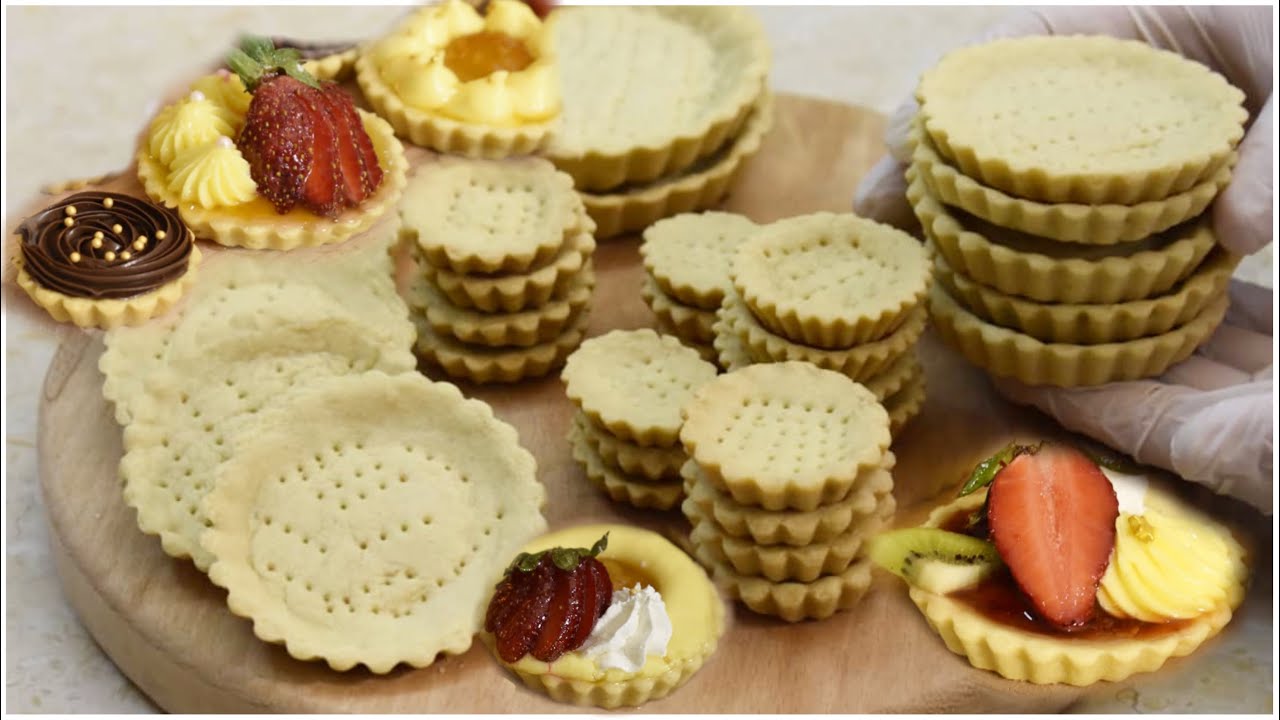 لن تشتروهم بعد اليوم حضروهم ضيافة للعيد قوالب التارت وطريقة حفظهم مع حشوة الكريم باتسيير الشهية