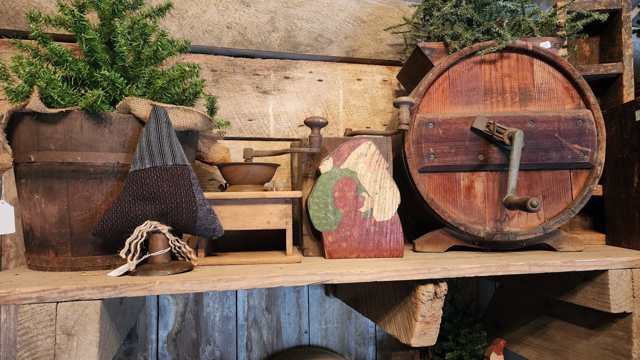 MUST WATCH! Most Fun Antique Vintage Primitive Shopping Christmas Open