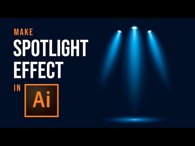 How to Make Vector Spotlight Effects - Adobe Illustrator Tutorial class=