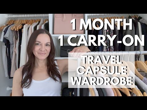 Travel Capsule Wardrobe: 1 Month, ONLY 1 Carry-On