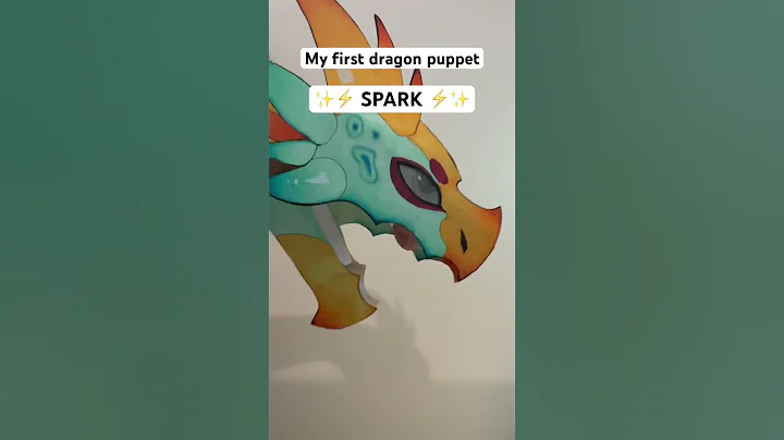 My first dragon puppet AND my first video! Hello YouTube and dragon puppet community! #dragonpuppet