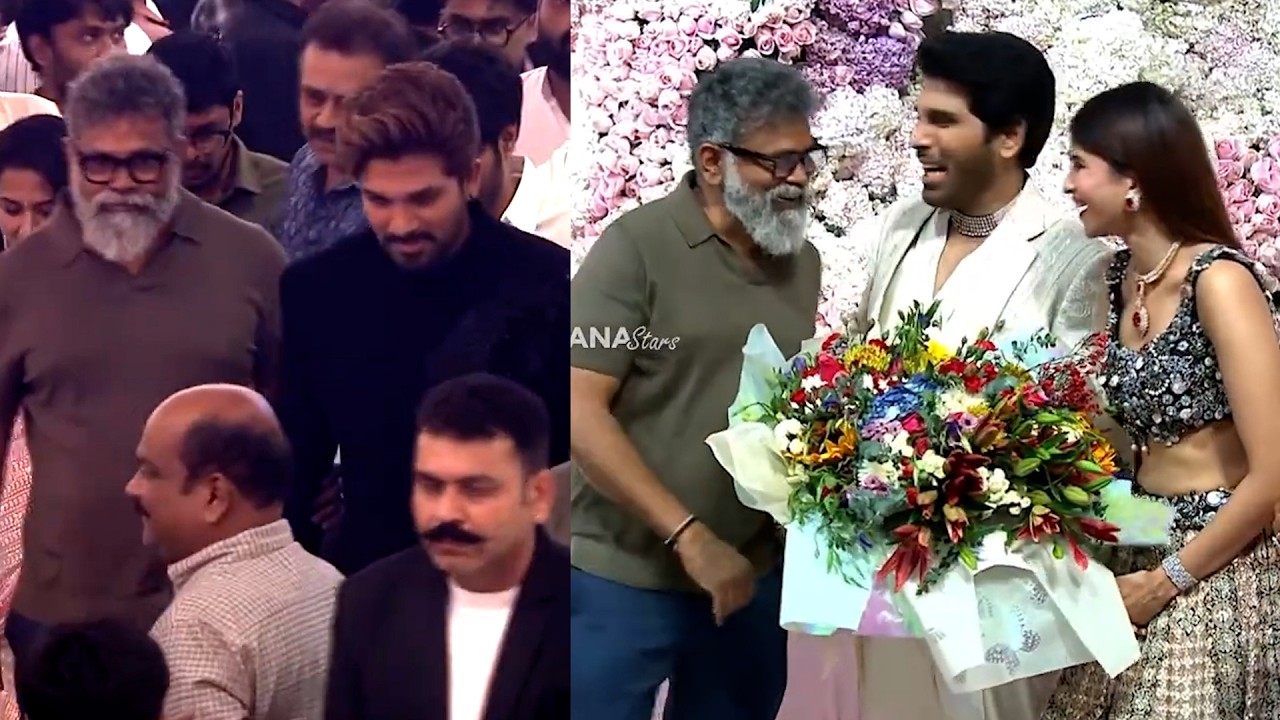 Director Sukumar Visuals @ AlluSirish & #Nayanika Pre-Wedding Reception