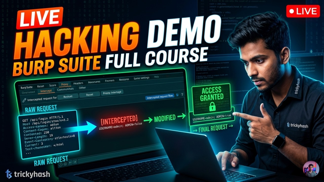 ⁣Burp Suite Full Course for Beginners [Part 1] | Live Ethical Hacking Demo