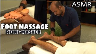 REIKI-MASTER FOOT MASSAGE THERAPY TO RELAX YOUR SLEEP TIME #indianbarber #asmr