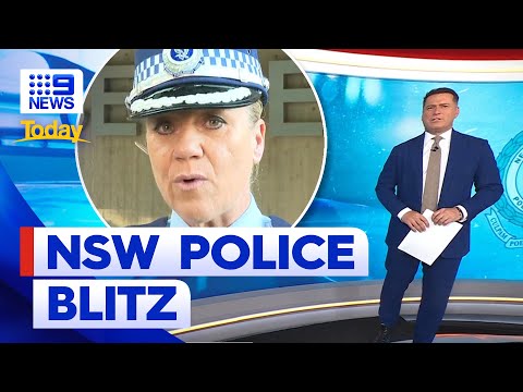 Weapons, drugs and bail offences: NSW police launch 48 hour blitz 9 News Australia