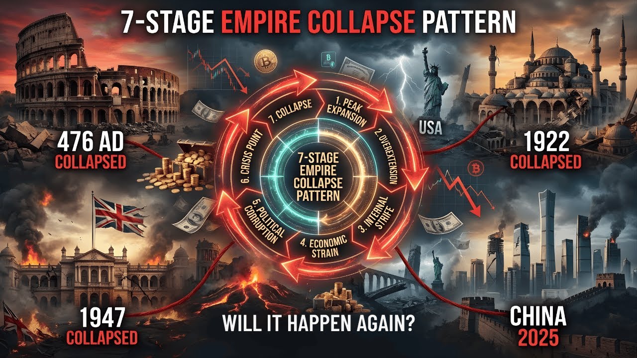 The 7-Stage Decline Pattern: Rome, Ottoman Empire, British Raj... China Is At Stage 5