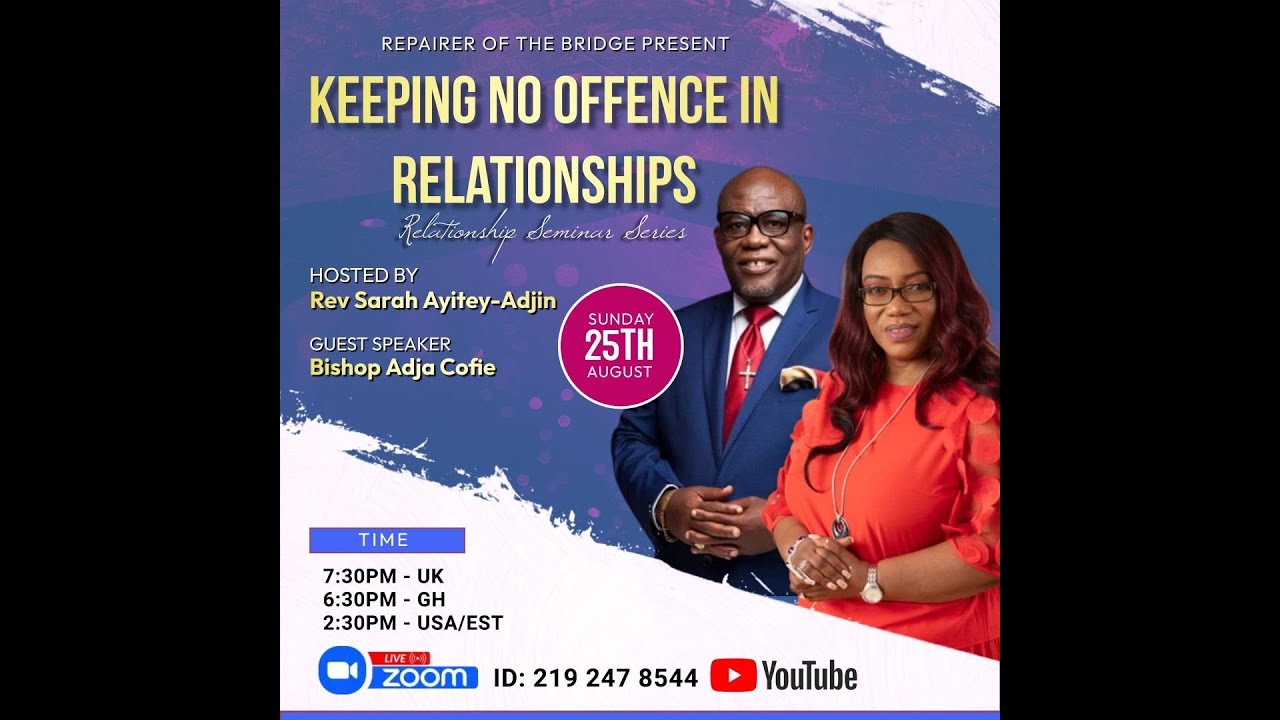 Relationship seminar keeping no offence in relationships s3 e7