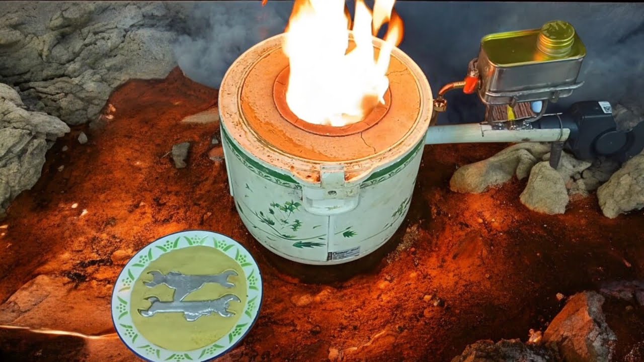 Saya Menciptakan Kompor Terbaik dari  Bekas Penanak Nasi 💯🇳🇪