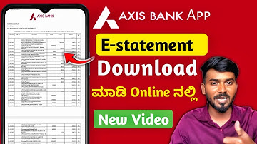 How to download Axis bank account statement from axis mobile application in 2025 | E-statement pdf