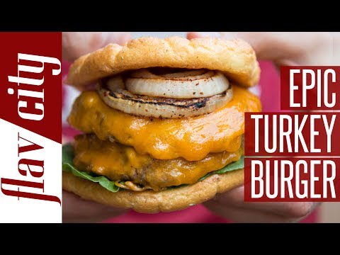 Epic Low Calorie Turkey Burger With Cloud Bread Bun