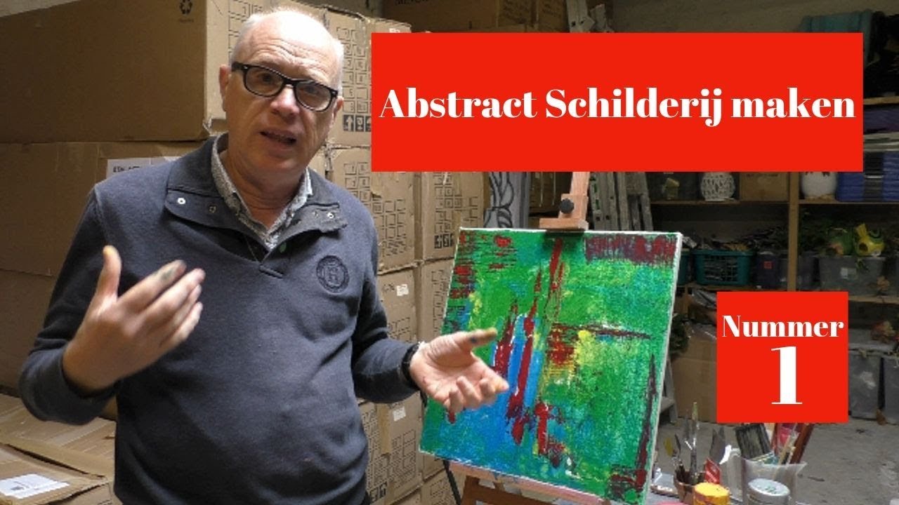 Bijproduct Vertolking gouden Abstract schilderij maken met acrylaatverf - YouTube