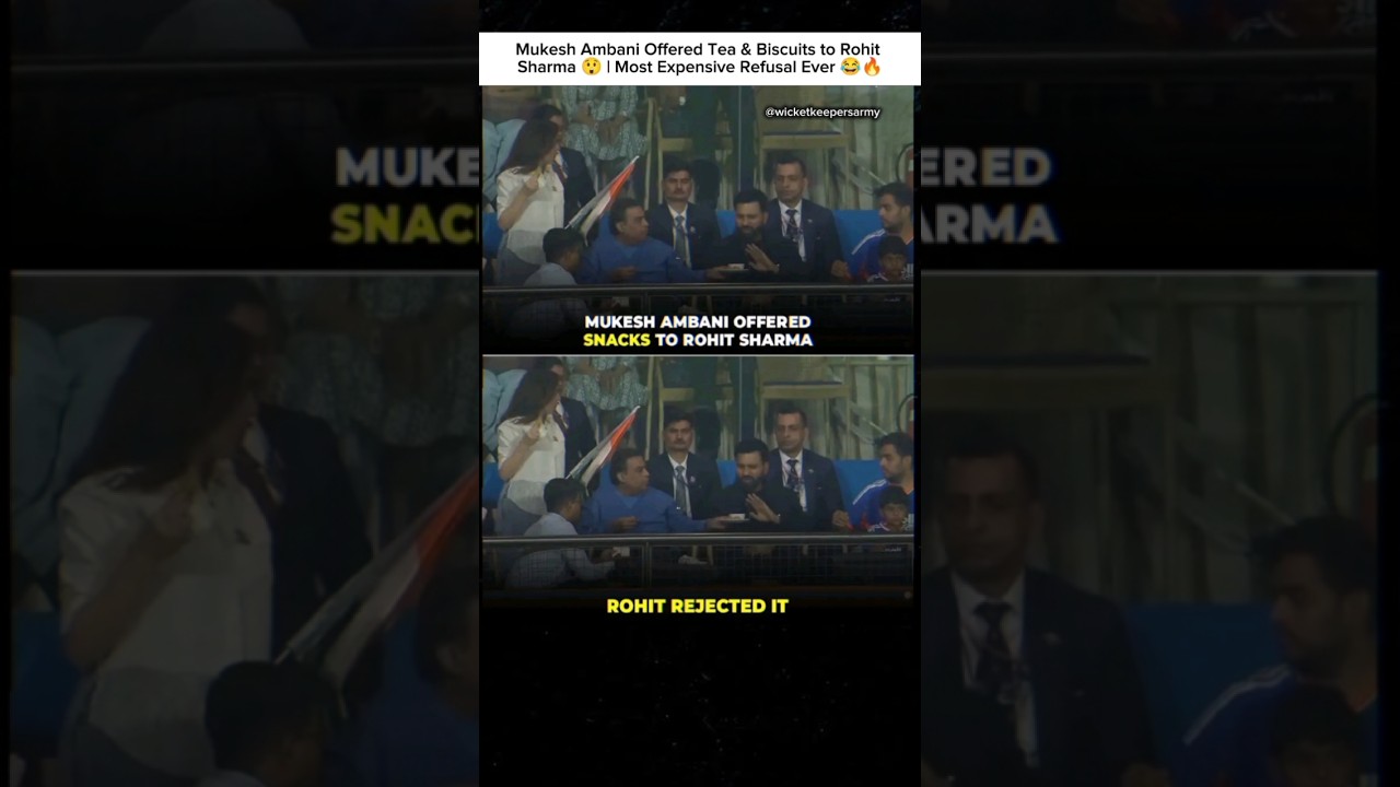 Mukesh Ambani Offered Tea & Biscuits to Rohit Sharma 😲 | Most Expensive Refusal Ever 😂🔥