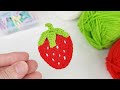 STRAWBERRY Hair Clip Crochet Hair Accessories SpringDay DIY