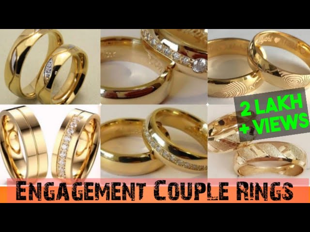 High Quality Fine 24k Gold Plated Dubai African Stainless Steel jewelry  Western Wedding Couple Rings sets For men and women