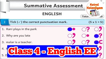 EE 4th English Term-2 workbook answers summative  Assessment Ennum Ezhuthum english workbook answers