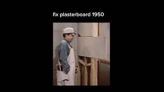 Arreglando paneles de yeso 1955 #drywall #old #old #1million #drywall #fix #alder