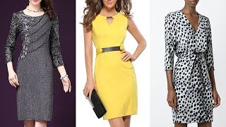 VESTIDOS ELEGANTES DE MODA Nuevas tendencias de moda otoño invierno 2019, 2020 / Fashion - YouTube