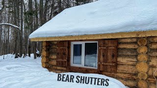 Bear-resistant hut | Strengthening the window | Making shutters [Eps.12]