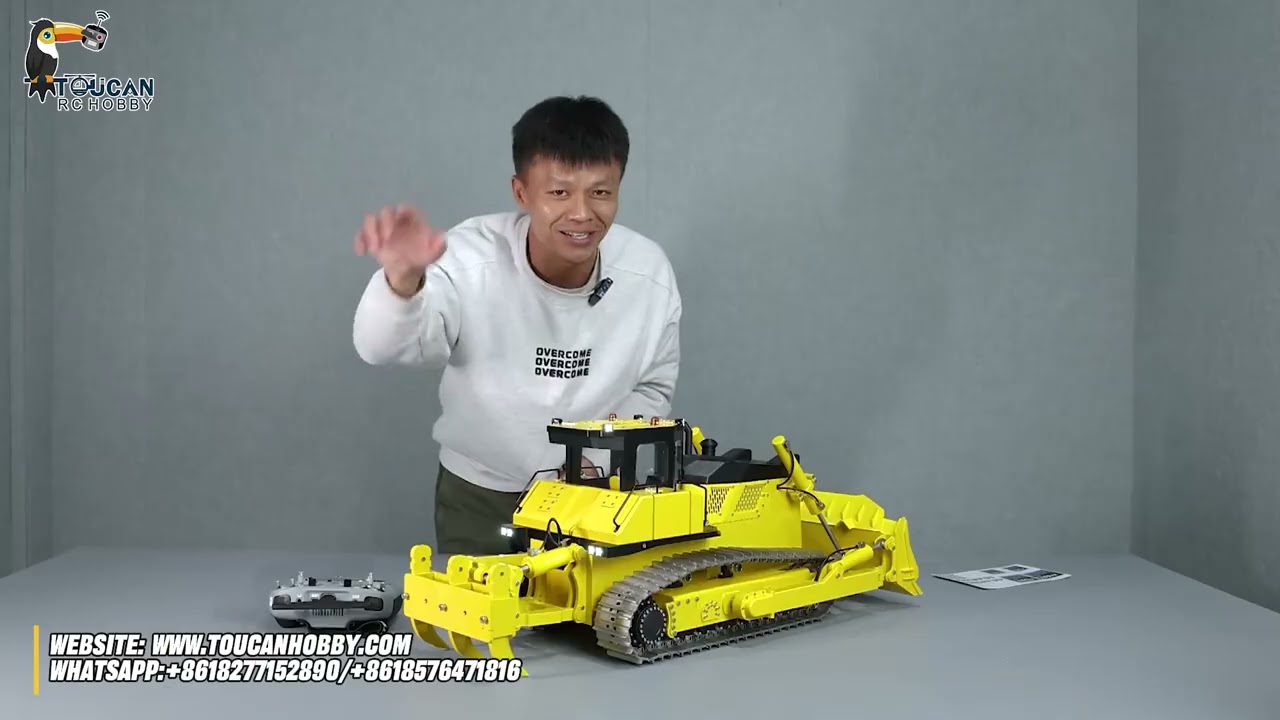 D155AX Metal 1/12 RC Hydraulic Bulldozer RTR Heavy Dozer Model 7