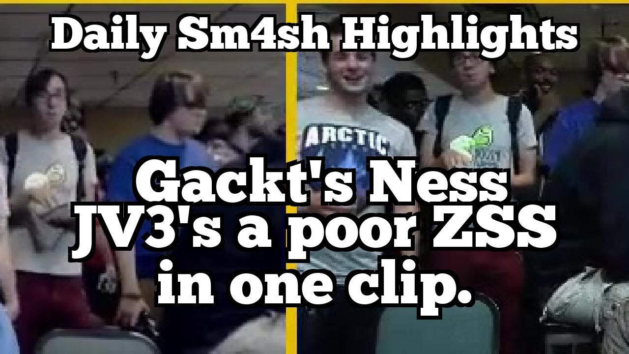 Daily Sm4sh Highlights: Gackt's Ness JV3's a poor ZSS in one clip.